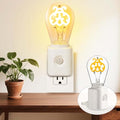 Unique Gift Vintage Dimmable Led Night Light Plug-in, Motion & Dusk-to-Dawn Sensor, Ladybird Shape Filament Warm White 2200K Light, for Hallway, Bedroom, Kitchen, Stairway, 1 Pack