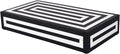Handicrafts Home Large Decorative Storage Box 12x6– Coffee Table Organizer Box, Modern Home Décor Accent, Keepsake Memory Box, Jewelry Storage Box, Boho Decorative Box with Lid for Shelf, Mantle Decor