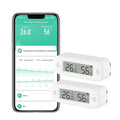 WiFi Thermometer Hygrometer: Smart Temperature Humidity Sensor, Indoor Room Temperature Monitor with App Notification Alerts & Free Data Storage Export, Digital Remote Monitor for Bedroom (2-Pack)