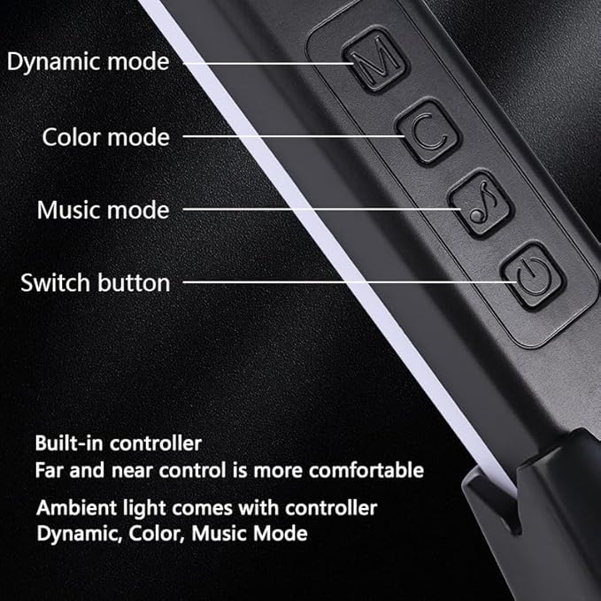 MIHEAL LED Light Bar RGB Lamp,Smart Lighting Tower Starter Kit with Remote for PC, TV, Gaming Room and Computer Case …