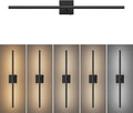 Tipace Hard-Wired LED Black Vanity Light Fixtures for Bathroom Over Mirror 39.4 inch LED Bath Sconces Hardwired 5CCT Adjustable Morden Picture Lights for Paintings