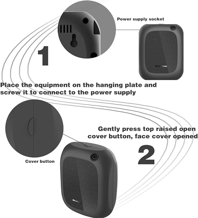 Fragrance Aroma Scent Collection Diffuser - Area 5300 sq ft, Business, Home, Bluetooth Control, Large Bottle, X200 Black, DIFFMELY