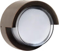 Feit Electric Outdoor LED Wall Sconce, Round Wall Mount Light Fixture, Dusk-to-Dawn, 5000K Daylight, Hardwired, Bronze Finish, Polycarbonate Lens, 50,000-Hour Lifetime, S5RWM/850/DD/BZ