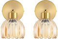 Wall Sconces Vintage Fixture Light, Vanity Lights for Bathroom, Modern Wall Light Fixtures, Metal Sconces Wall Lighting with Glass Shade, Farmhouse Wall Lamp for Bedroom Living Room