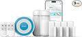 Alarm System for Home Security,9 Pieces Smart WiFi Door Alarm System with APP Alert,Window Motion Sensor Alarm,Remote Control, Loud Siren,Compatible with Alexa