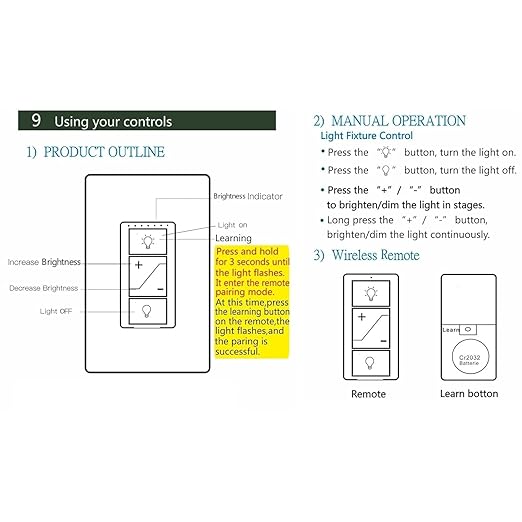 Smart Dimmer Light Switch, Single Pole, Alexa Compatible, No Hub Required, White, Toggle Switch, ON-OFF-ON Operation