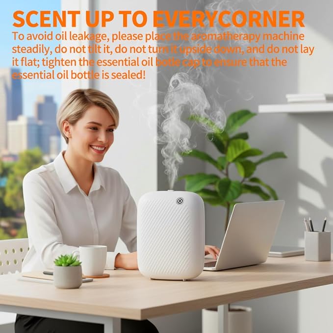 Smart Scent Air Machine Pro for Home, Waterless Essential Oil Diffuser, 400ML Cold Air Technology Scent Diffuser for Large Room and Commercial Use, Cover Up to 2000 Sq.Ft