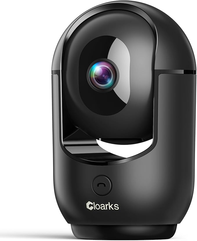 2K Pan/Tilt Security Camera, WiFi Indoor Cameras for Home Security with AI Motion Detection, Pet/Dog/Baby Camera with Phone App, 2-Way Audio, 24/7, Siren, TF/Cloud Storage，Black