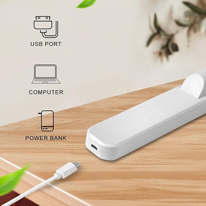 Desk Light Bar 3000K to 6000K Adjustable Color Temperature Under Desk Lights LED Bright Rechargeable Magnetic Light Bar for Home Office,Reading,Bedroom,Home Office,Dorm,Shelf