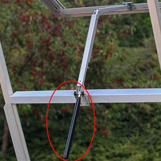 Sewroro Greenhouse Window Opener Automatic Metal Roof Vent Pole Cylinder Ventilation Tool for Gardening with Temperature-Sensitive Auto Opening Function