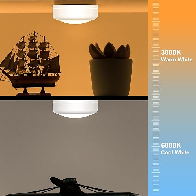 Battery Operated Puck Litghts with Remote Warm Natual Cool White Three Color Wireless Under Cabinet Lighting Push Lights Stick On Tap Lights with Dimmer & Timmer for Bedroom, Closet