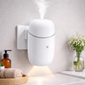 Waterless Essential Oil Diffuser, Plug in Air Scent Diffuser, Small Aromatherapy Frangrance Diffuser Machine with Night Light for Home, Living Room, Bathroom, Kitchen, Office, Hotel, White