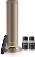 Tower Waterless Scent Diffuser & Oil Kit, 2000 Sqft Coverage, Hotel Diffuser with Bliss & Santal Aroma Oil for Large Room, Home Office, Hotel, Remote & App Control Cold Air Machine, Almond Cream