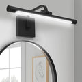 330° Rotatable LED Bathroom Vanity Light, 15.7 Inch Mirror Lighting Fixture Over Mirror，12W, 6000K, IP44 Waterproof, Black Bar Light Fixture for Bathroom.LED Bathroom Lighting