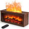 Essential Oil Diffuser, 7-Color Fireplace Fire Flame Aromatherapy Humidifier, 280ml Ultrasonic Aroma Diffuser Valentine's Day Gift with Time Sets and Remote Control for Bedroom Home Yoga Office