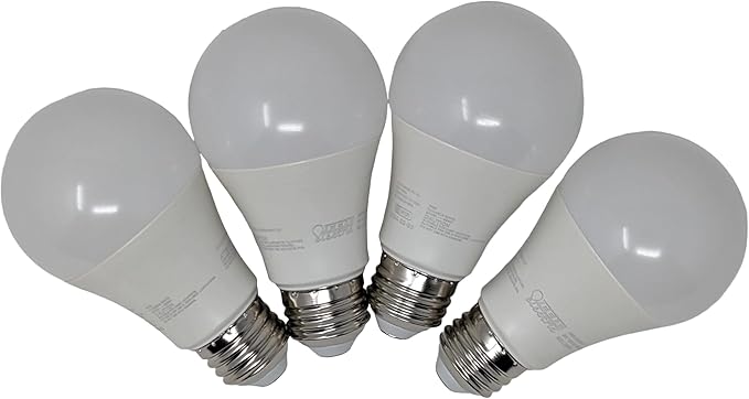 Smart Color-Changing LED Bulbs (4-Pack) for Google & Alexa, 9W (60W Replacement), E26 Base, A19 Shape by Feit Electric