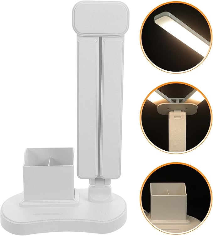 LIFKOME Eye-Protecting LED Desk Lamp with USB Charging Capacitive Control Dimming Flexible Arm for Reading Gaming Makeup and Office Use Compact and Portable Design