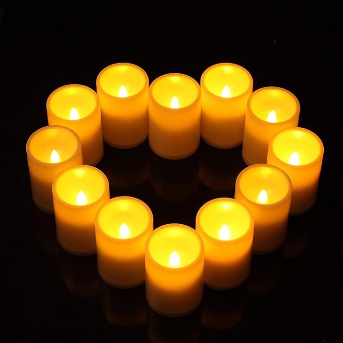 Flameless Realistic Led Candle With Remote Control, Battery Operated Flickering Candle With Timer For Indoor & Outdoor Decoration,3x4inches,6 Pack