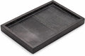 Natural Black Marble Tray for Bathroom | Kitchen | Vanity | Desktop, Stone Organizer for Coffee Table, Dresser, Nightstand, Candles, Soap, Towel, Plant, Jewelry (12" x 8"), Rectangular