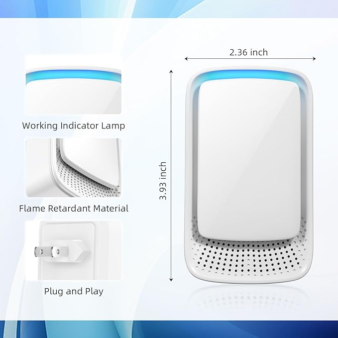 Air Ionizer Purifier for Home,4 Pack Negative Ion Air Purifier Plug in for Small Room, Bedroom Office Bathroom Basement,Quiet Working Portable Air Cleaner Freshener for Odor,Pets Smell