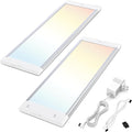 MYPLUS LED Under Cabinet Lighting Kit, 5 Color Temps Kitchen Light Under Cabient with Mesh APP DIY Control, 11W ETL Listed Power and Bright 700Lumen, Linkable LED Lighting 2 * 12 inch Panels