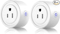 Smart Plug 2 Pack Wi-Fi Enabled Mini Smart Socket Compatible with Amazon Alexa Google Home, Remote Control Outlet with Timing Function