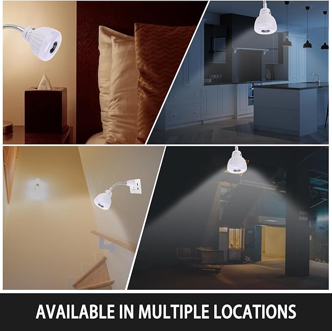 Plug in Motion Sensor Light, Dusk to Dawn Night Light AC Outlet Plug-in Wall Stair Lamp Indoor Smart Motion Activated LED Sensor Light (5, Watts)