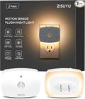 ZISUYU Plug-in LED Backlit Night Light with Motion Sensor & Dusk to Dawn Sensor, 10-60lm Dimmable Nightlight with Multi-Mode & Color-Changing, Ideal for Bedroom, Bathroom, Stairs, Hallway (2 Pack)