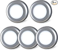 STAR-SPANGLED 5 Pack 2.8” Push Tap Lights, Stick on Touch Puck Lights AAA Battery Operated, LED Sticky Button Lights for Classroom, Kitchen, Under Cabinet, Closet (Sliver, Cool White)