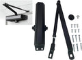 Heavy Duty Automatic Door Closer, Commercial Grade Adjustable Speed Closer for Home & Business – Supports 150lbs & 36" Doors with Durable Cast Aluminum Body
