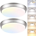 13 Inch Dimmable LED Ceiling Light Fixture, 4000 Lumens Super Bright 36W Flush Mount Ceiling Light, 2700K/3000K/4000K/5000K/6500K Adjustable Modern Ceiling Lamps for Bedroom Kitchen Bathroom, 2 Packs