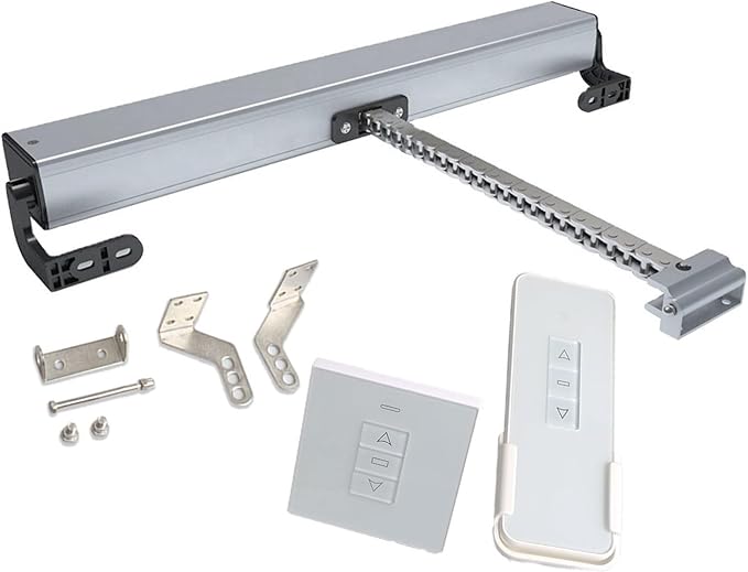 Automatic Window Opener,Electric Chain Window Opener Actuator with Wall Switch and Remote Control,Motorized Window Vent Opener and Closers(700mm)