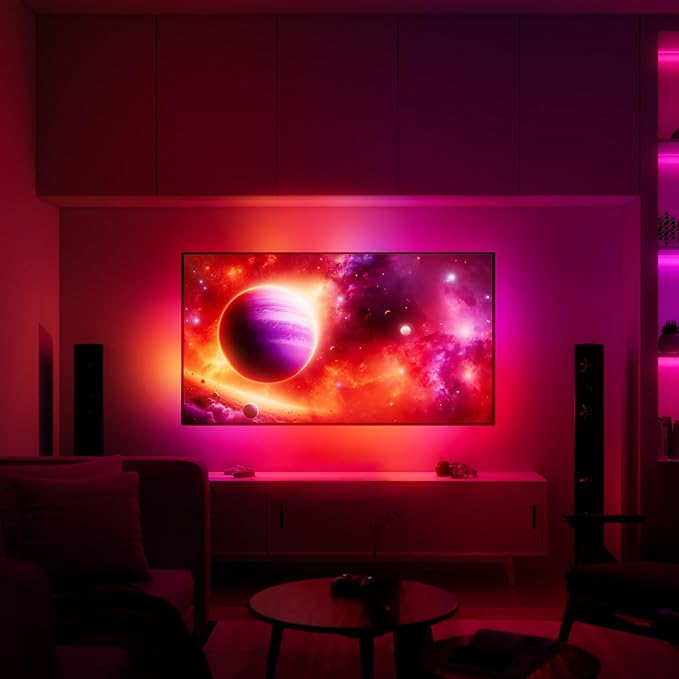 Fancy Sync Box Ambient TV Backlighting Syncing Box HDMI 2.0 All TV Sizes Fancyleds (56" to 65")