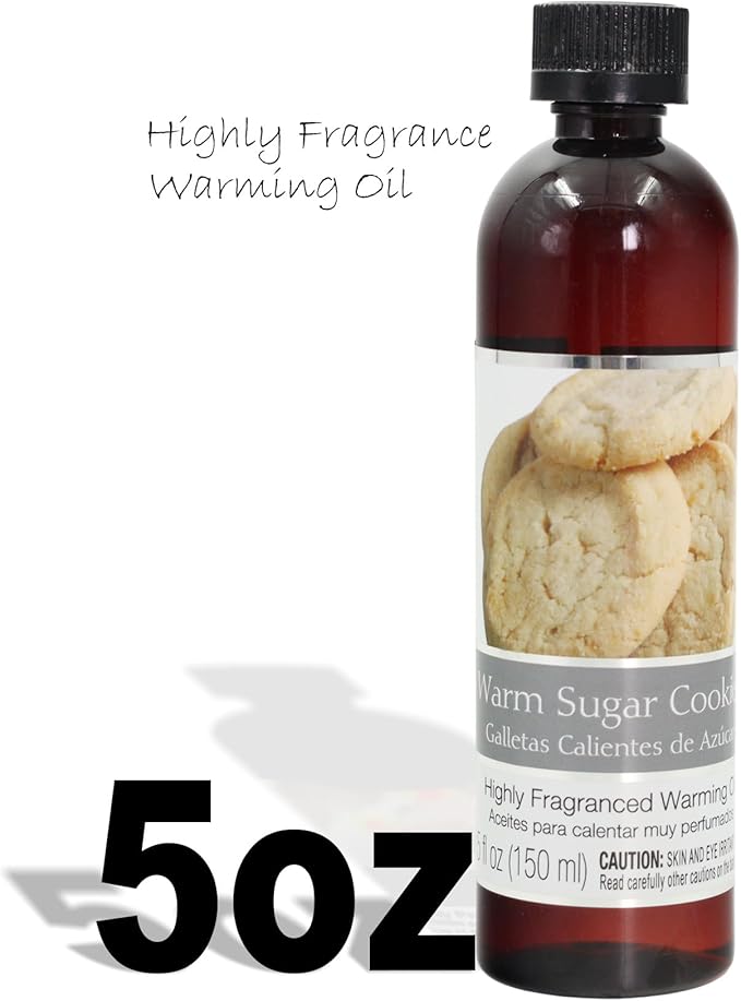 Hosley Warm Sugar Cookies Fragrance Warming Oils, Set of 2, 5oz Each. Ideal Gift for Weddings, spa, Reiki, Meditation, Bathroom Settings.P1