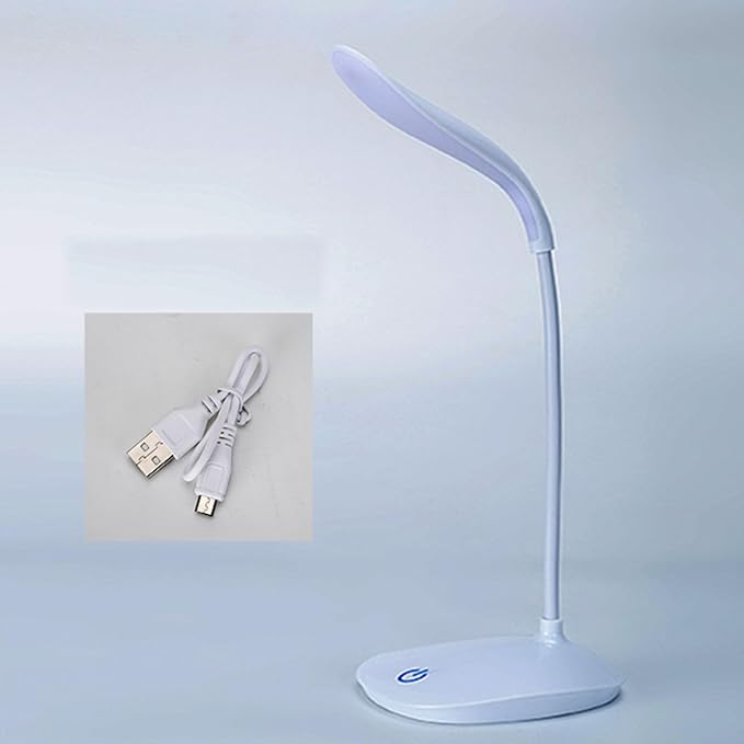 Adjustable LED Desk Lamp with 3 Brightness Levels | Eye Caring 3000K - 6000K USB Reading Light for Home & Office Study