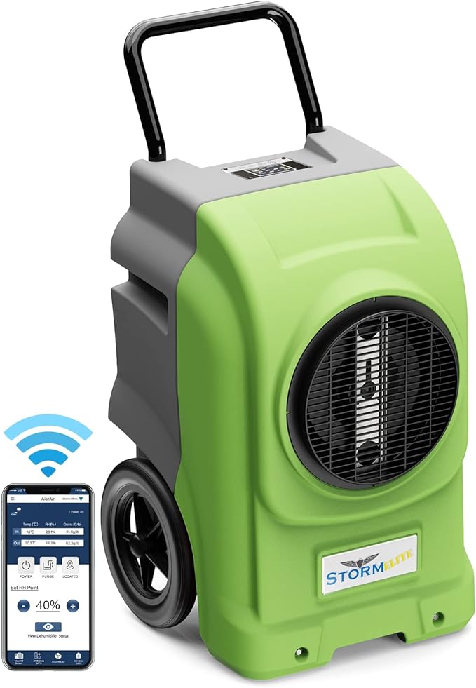 ALORAIR 270 Pints Commercial Dehumidifiers Smart Wi-Fi with Pump, Up to 3,000 Sq.Ft Coverage for Large Room or Basements, Industrial Dehumidifier with Drain Hose, 5 Years Limited Warranty