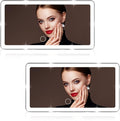 2PCS Car Sun Visor Vanity Mirror with 3 Light Modes & 80 LEDs, Rechargeable LED Cosmetic Makeup Mirror Essentials for Women, Dimmable Touch Control, Universal for Car Truck SUV