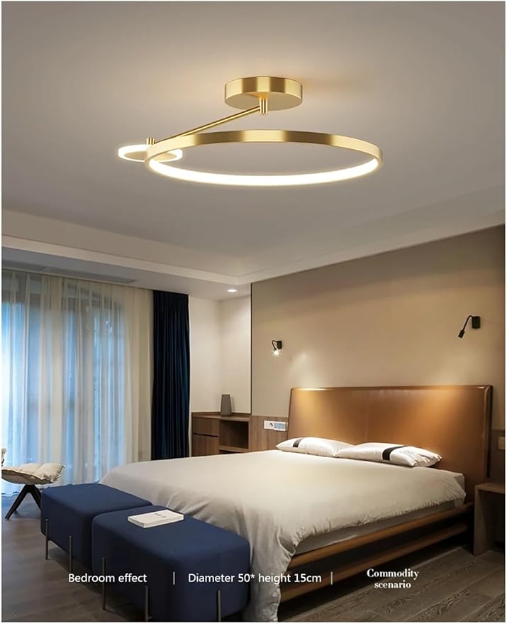 Design LED Ceiling Light Smart Remote Control Living Room Round Corridor Hallway Indoor Lighting Decoration,Luxury