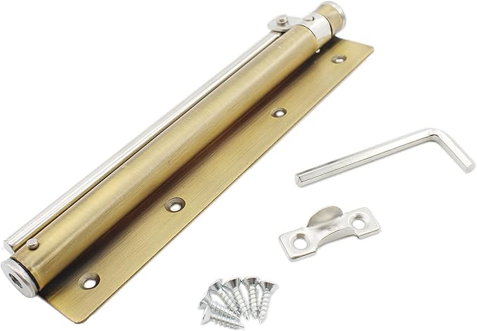 Heavy Duty Automatic Screen Door Closer - Safety Spring Closer for Storm and Steel Doors, Adjustable Closing Speed, Smooth and Quiet Operation