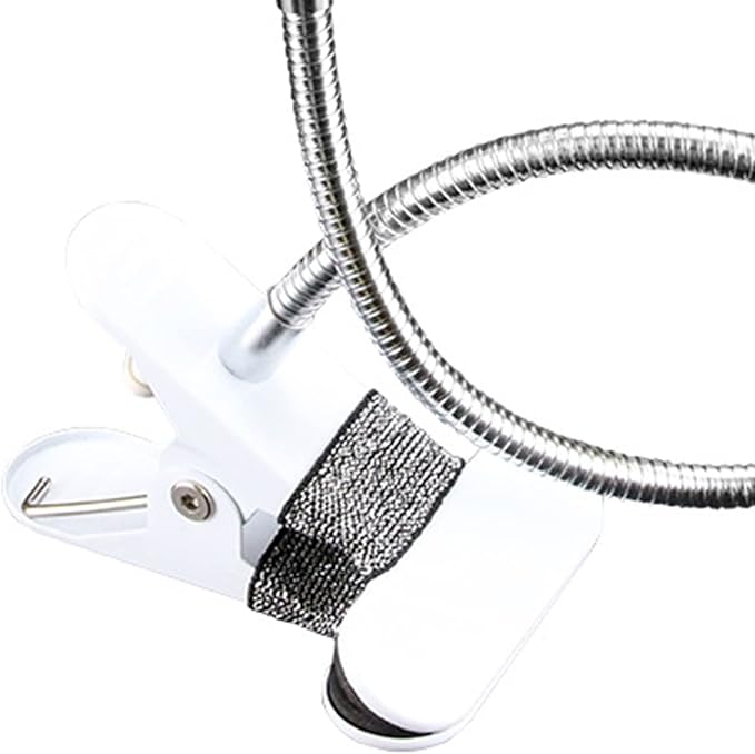 ZJchao LED Desk Lamp On Light with Adjust Brightness for Eye Protection, Prevent Eye Strain, Suitable for Reading, Makeup, (Annular Type)