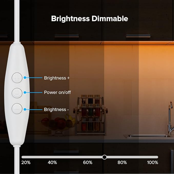 BTF-LIGHTING FCOB COB FOB LED Strip Lights 5V USB Powered 3.28FT 320LEDs Orange Color 8mm Width Dimmable CRI 90+ with 3M Tape Flexible High Density for 3D Printer TV Backlight PC DIY Decor