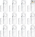 Door Window Alarm, 95DB Door Alarms for Kids Safety, Wireless Sensor Door Window Burglar Alarm-Window Pool Alarms for Home (12 Pack)