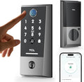 TCL Wi-Fi Smart Lock D2 Plus, Fingerprint Door Lock, Keyless Entry Security Electronic Deadbolt for Front Door, Built-in Doorbell, Compatible with Alexa, Auto Lock, Easy Install