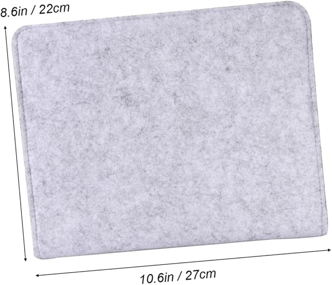 Zerodeko Bedside Storage Organizer Space-Saving Felt Pocket for Laptop Magazines Remote and Glasses Minimalist Design for Easy Access Bedroom Dorm Light Grey