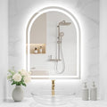 LED Mirror for Bathroom, Lighted Bathroom Vanity Mirror with Lights - Anti-Fog, Front Light and Backlit, Dimmable, 3 Colors (White Arch, 36" L x 48" W)