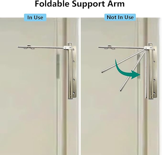 Heavy Duty Automatic Screen Door Closer - Safety Spring Closer for Storm Door, Steel With Adjustable Closing Speed, Smooth and Quiet for Hinge Door
