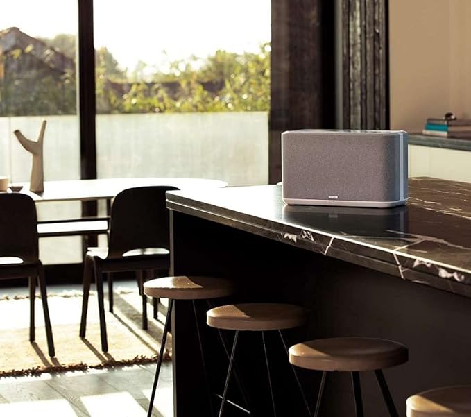 Denon Home 350 Home Stereo Wireless Speaker (White), Bluetooth Wireless, 0.75" Tweeters, 6.5" Woofers, HEOS Built-in, AirPlay 2, Multi-Room Streaming, Simple Setup