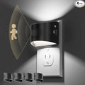 L LOHAS LED Night Light with Motion Sensor & Dusk to Dawn Sensor, Night Lights Plug into Wall with 30-100lm Adjustable Brightness, Dimmable Night Light for Bathroom, 5000K Daylight White, 4 Pack