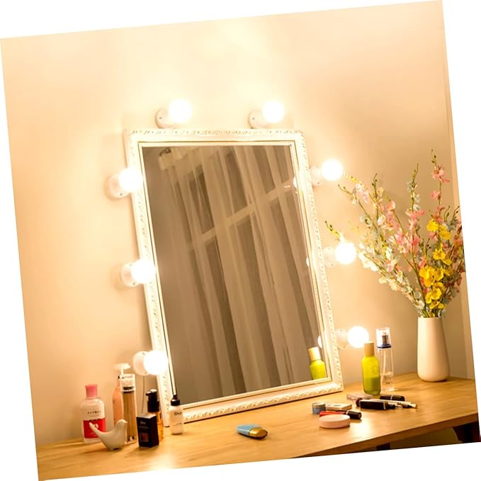 jojofuny Adjustable Led Vanity Light Bulbs Kit USB Power Cosmetic Mirror Light with Color Modes Easy Installation Eye Protection for Makeup and Grooming