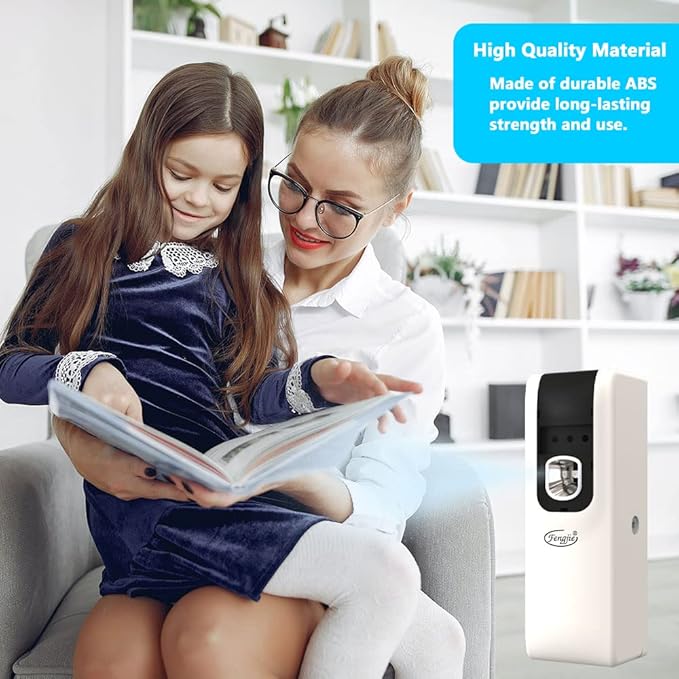 Automatic Air Freshener Spray Dispenser, FENGJIE Auto Air Fresheners Spray -Wall Mount/Free Standing Fragrance Dispenser for Home Room Office Hotel, Commercial Air Freshener Refill